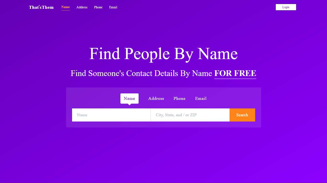 Find People by Name | Free People Finder | ThatsThem
